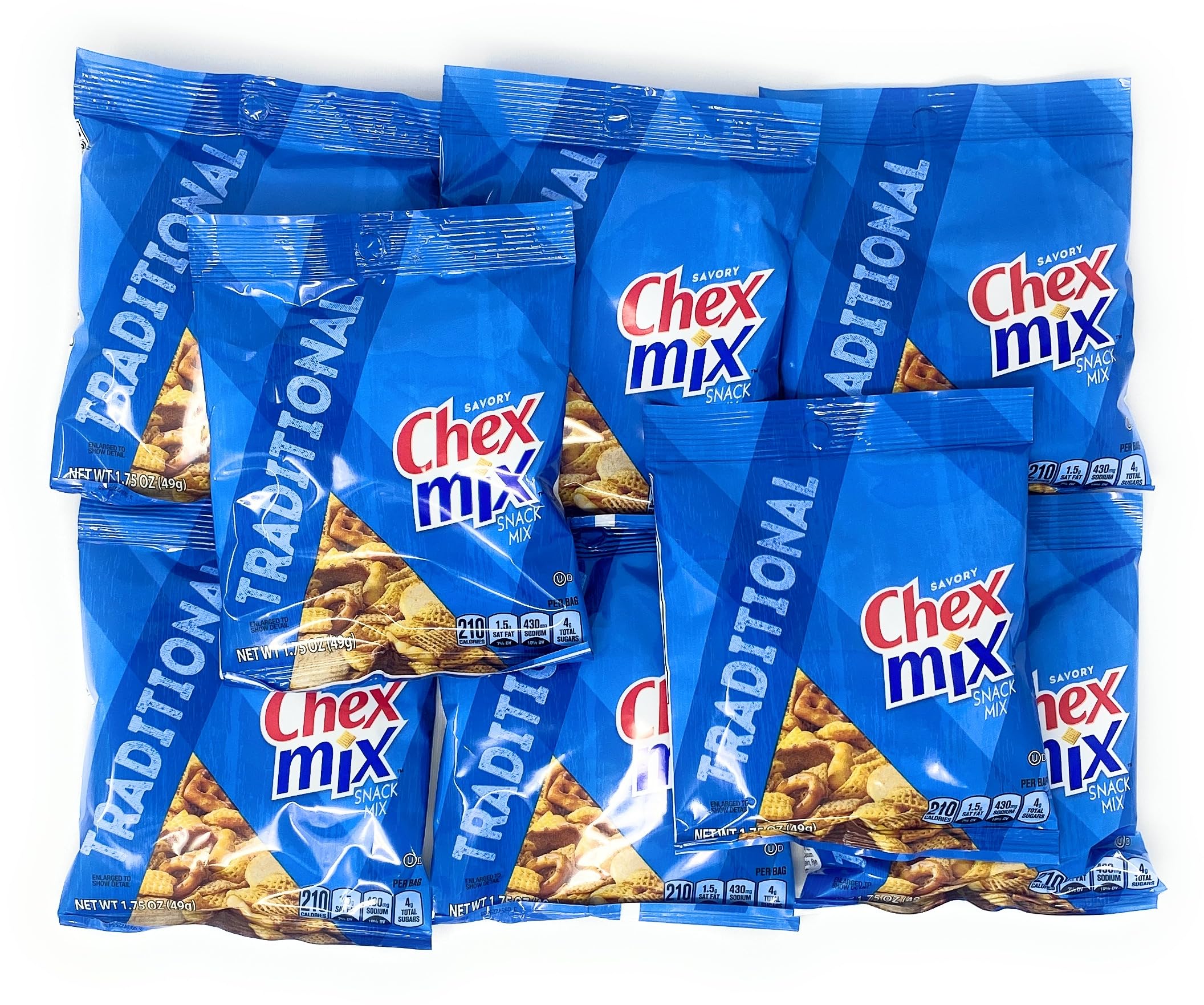 Amazon.com: Chex Mix Traditional 1.75oz Bags - Snack Pack (8 Count